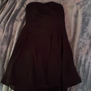 Express Black Strapless Dress